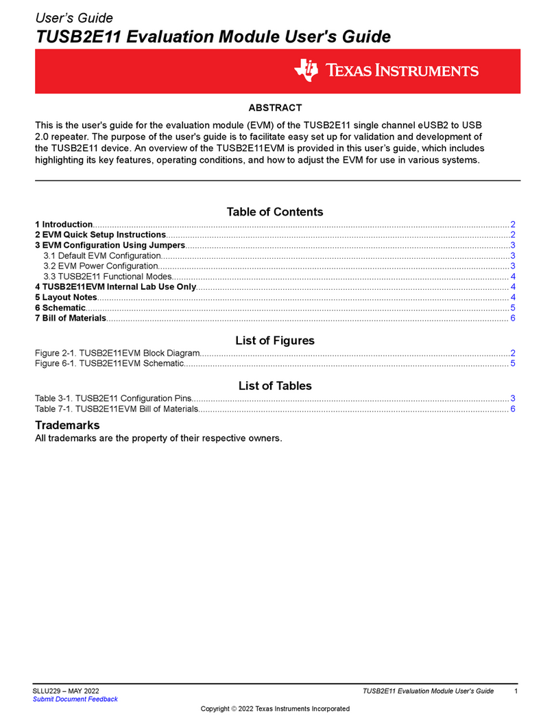 Texas Instruments TUSB2E11 User manual