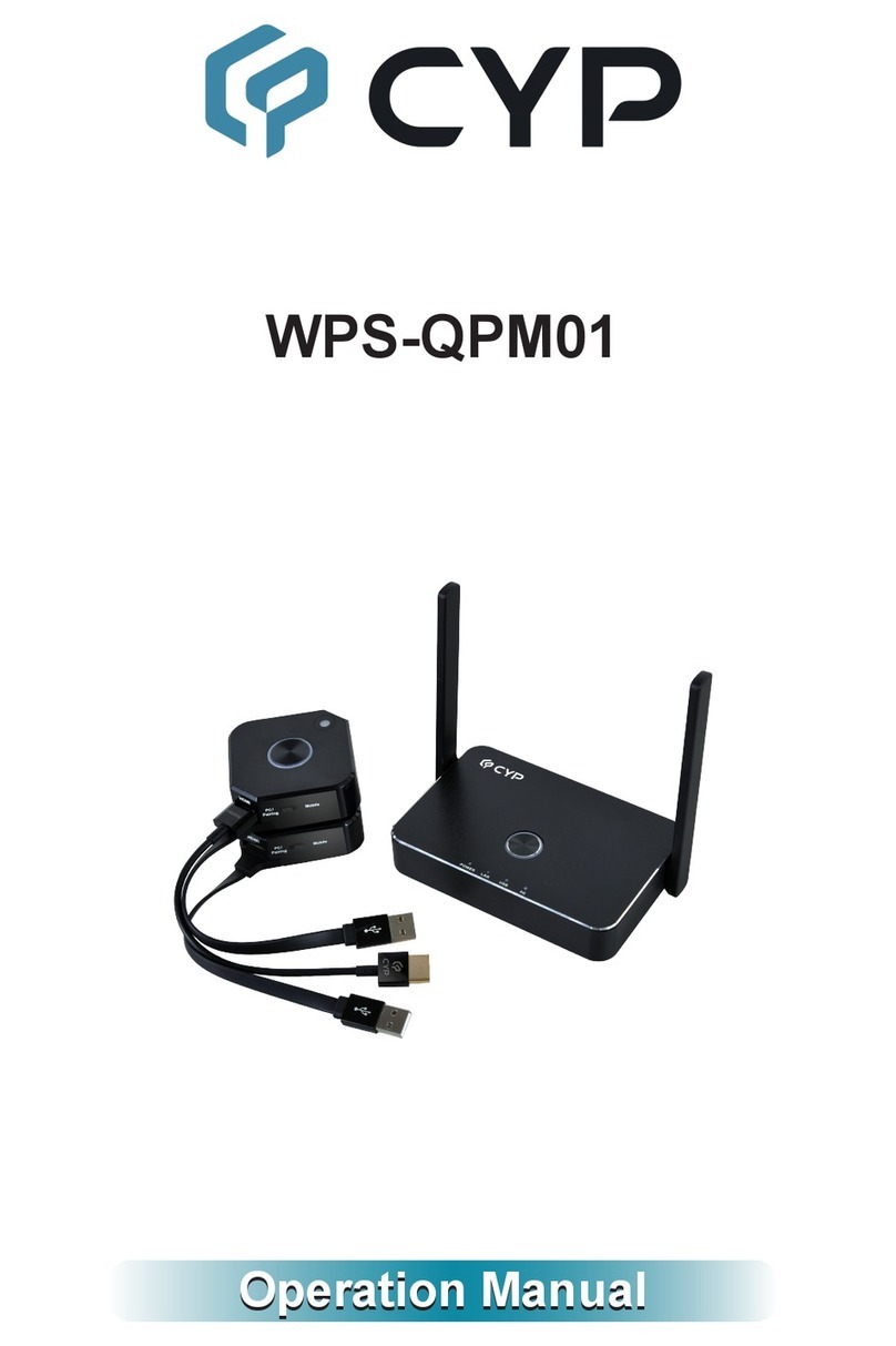 CYP WPS-QPM01 Operation manual