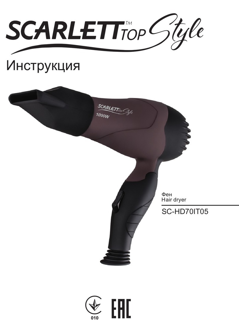 Scarlett TOP Style SC-HD70IT05 instruction manual