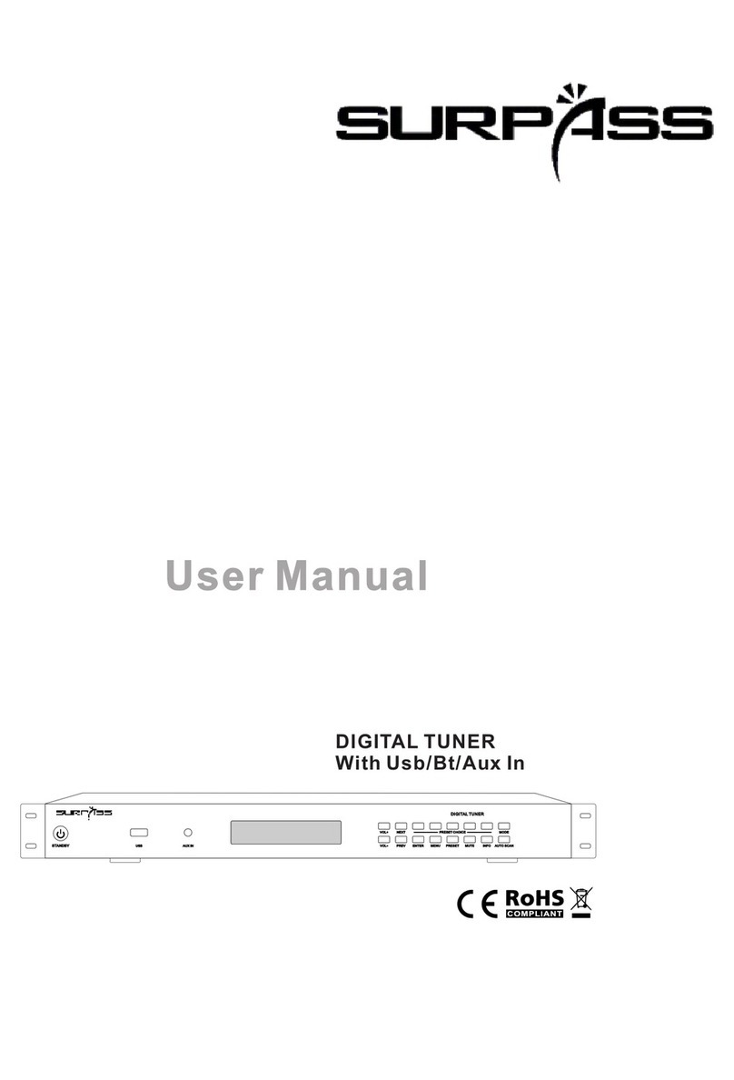 Surpass AUDIO SOURCE Series user manual