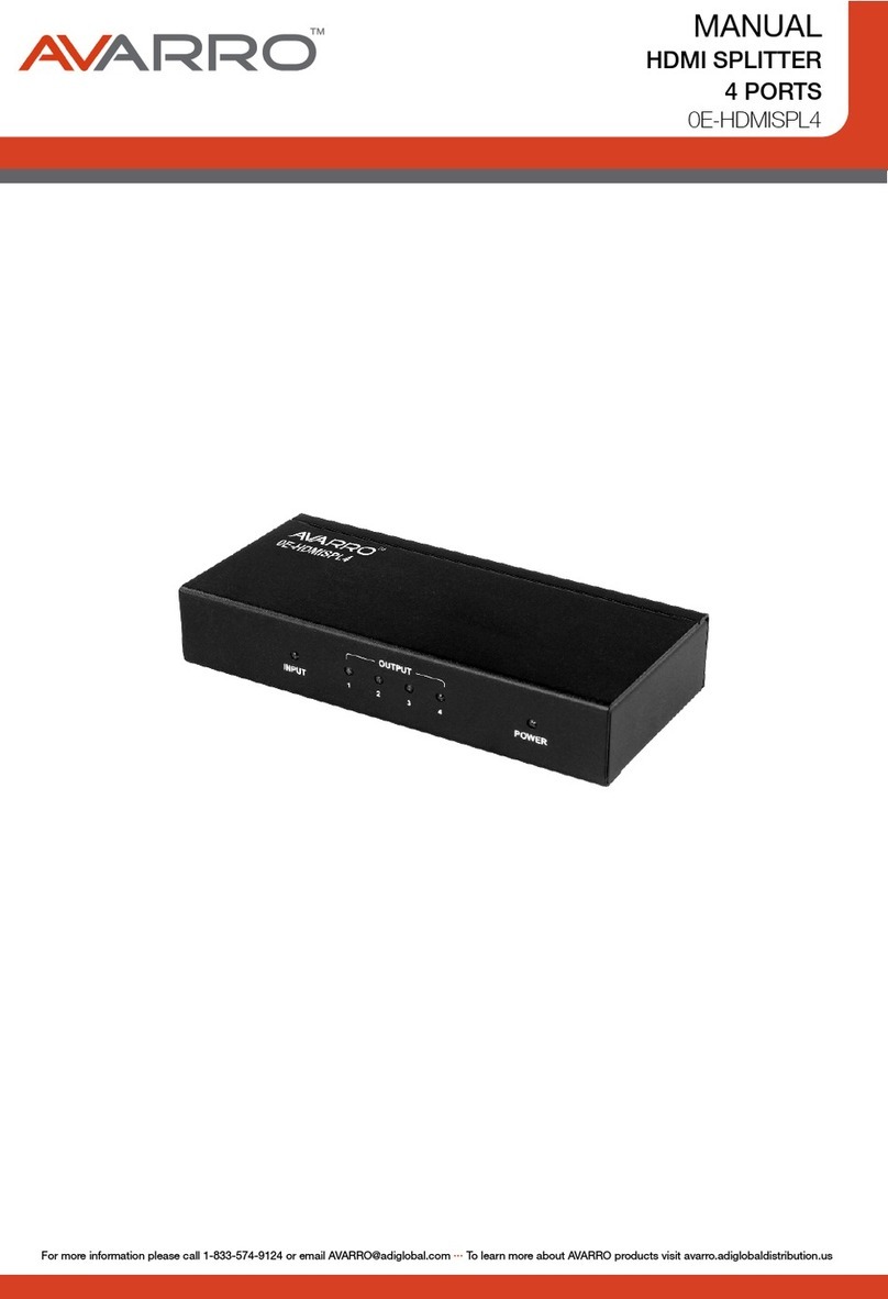 AVARRO 0E-HDMISPL4 manual