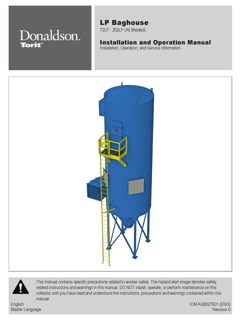 Donaldson Torit LP Series Installation and operation manual Donaldson Torit LP Series Installation and operation manual