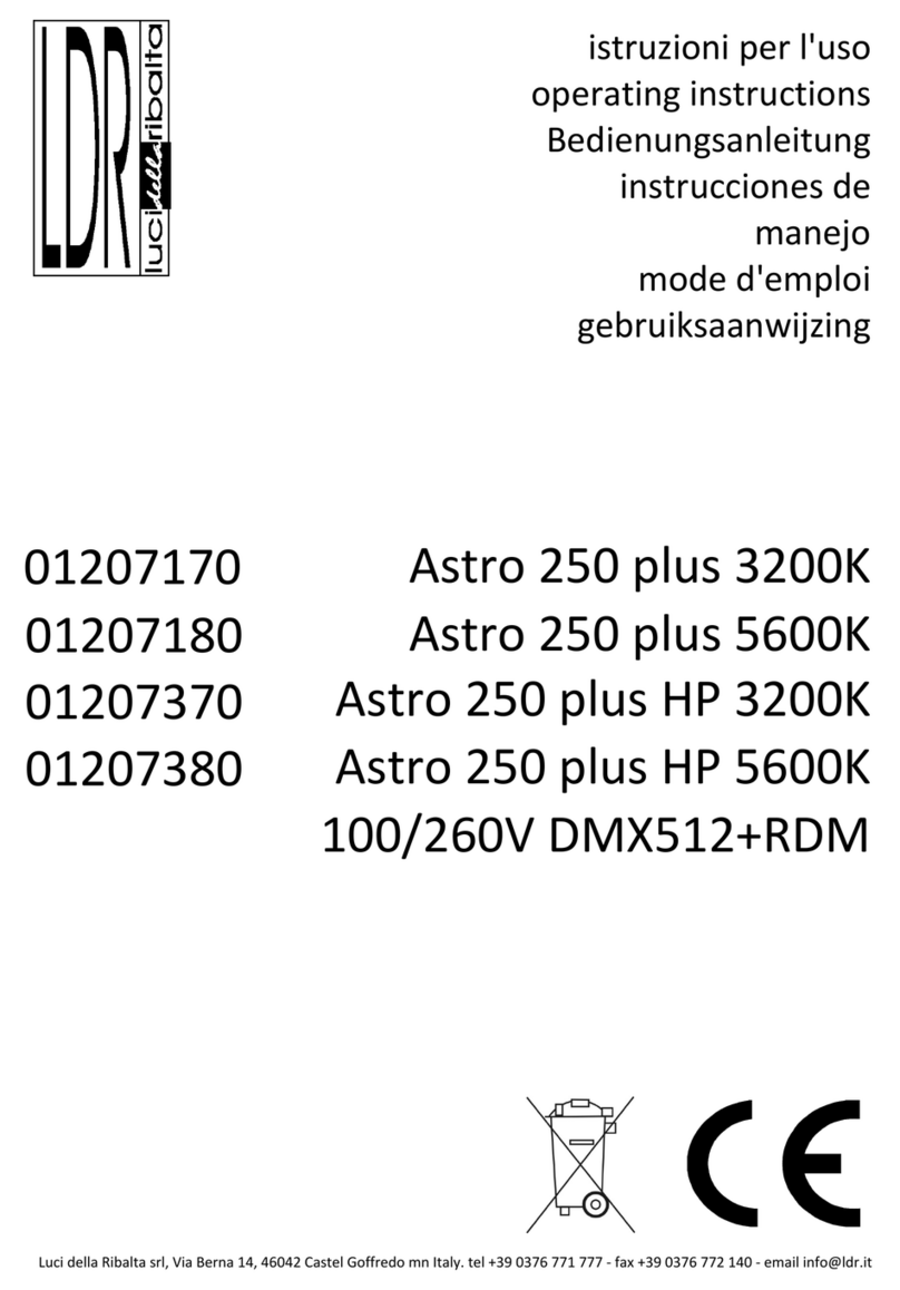 LDR Astro 250 plus 3200K operating instructions LDR Astro 250 plus 3200K operating instructions