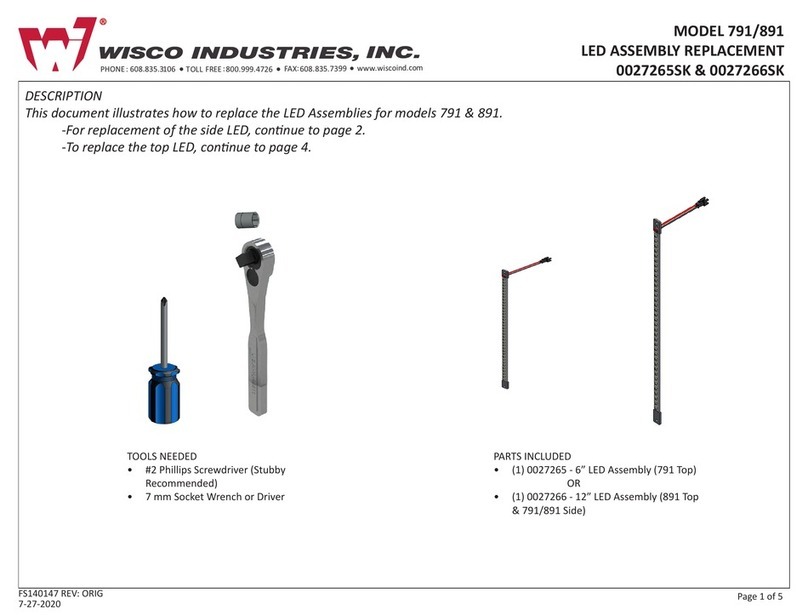 Wisco Industries 791 quick start guide