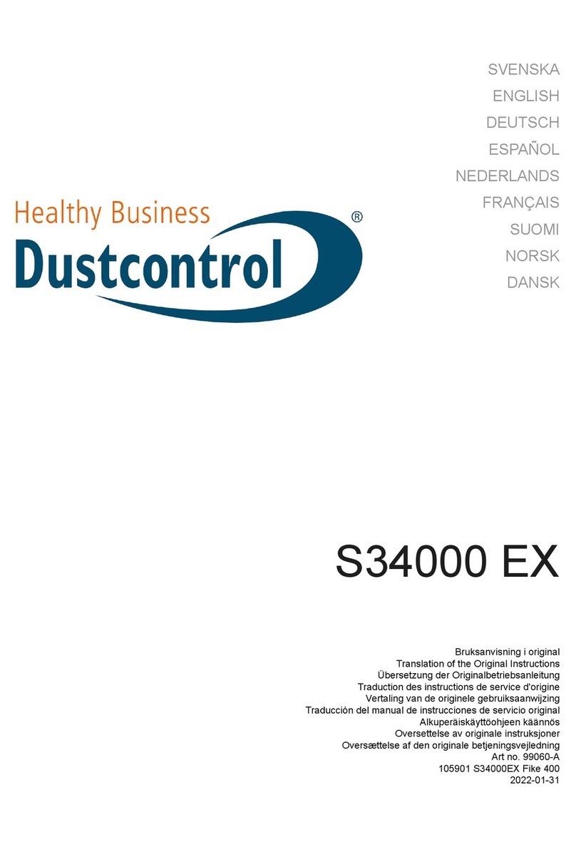 Dustcontrol S 34000 EX User manual Dustcontrol S 34000 EX User manual