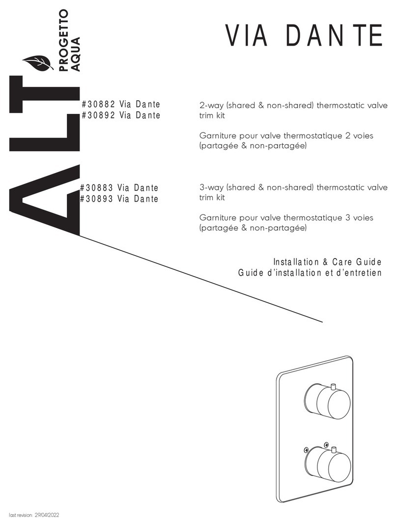 ALT Via Dante 30882 Installation and care guide