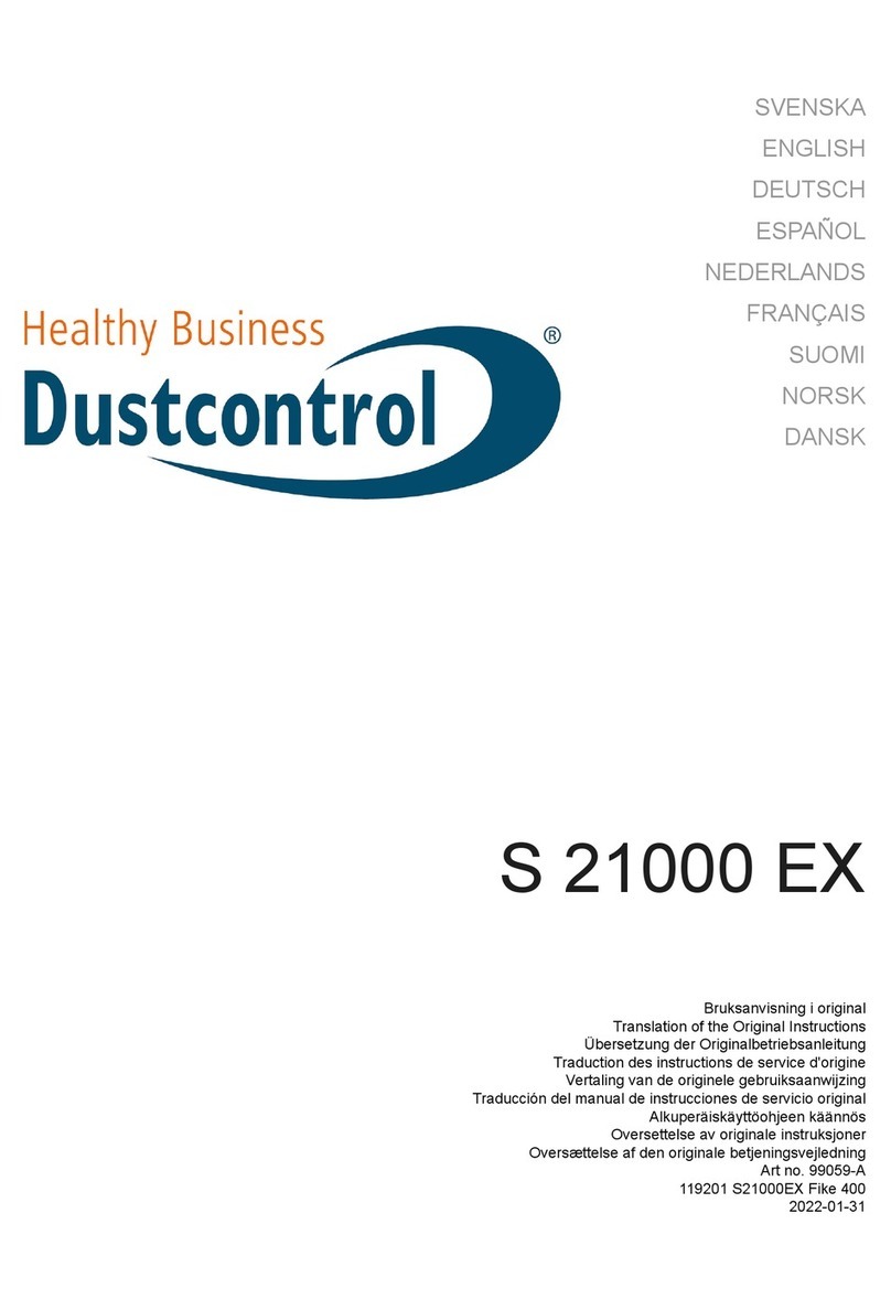 Dustcontrol S 21000 EX User manual Dustcontrol S 21000 EX User manual