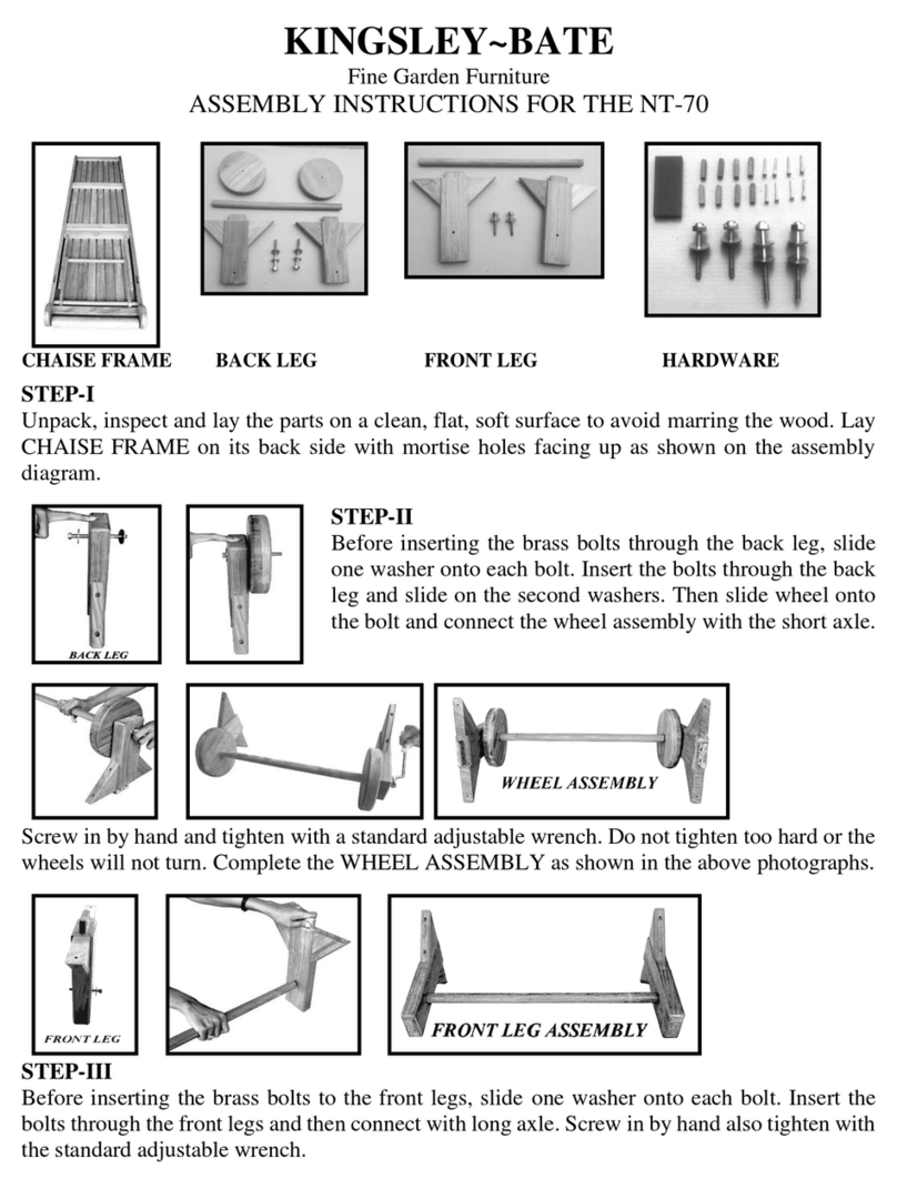 kingsley-bate NT-70 Assembly instructions