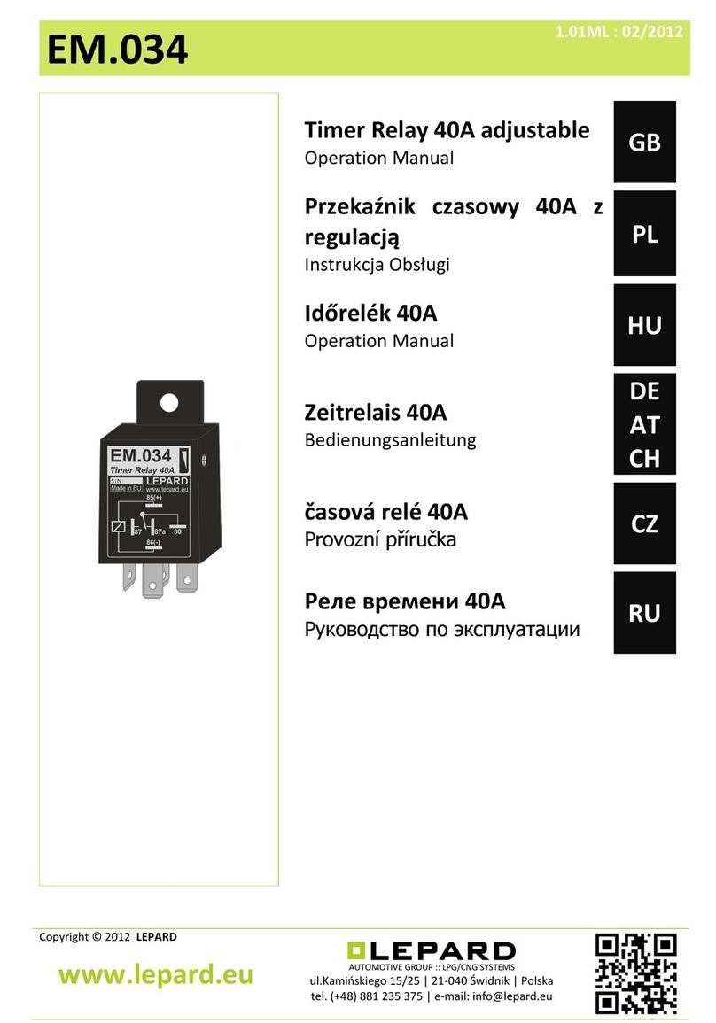 LEPARD EM.034 User manual