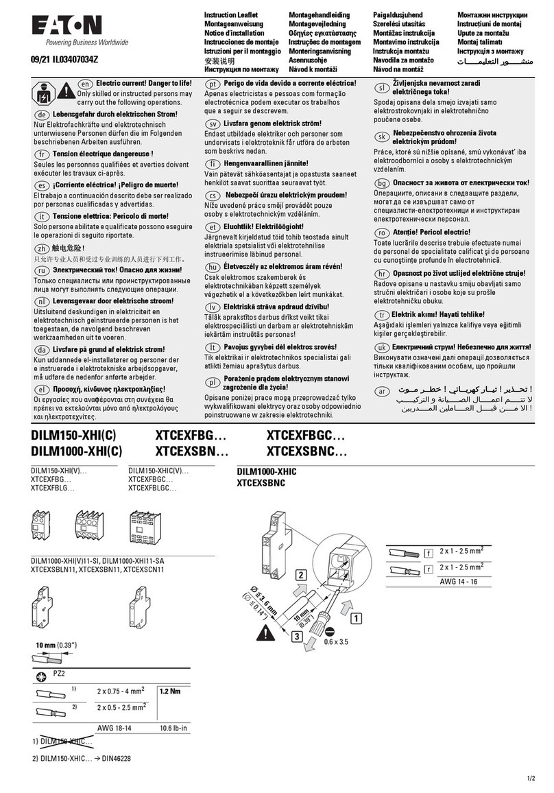 Eaton XTCEXFBG Series Manual