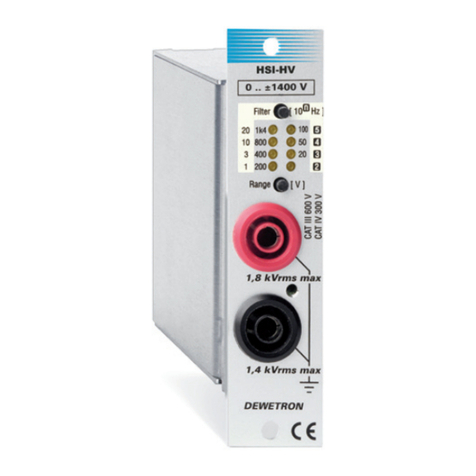 Dewetron HSI-HV Technical reference manual