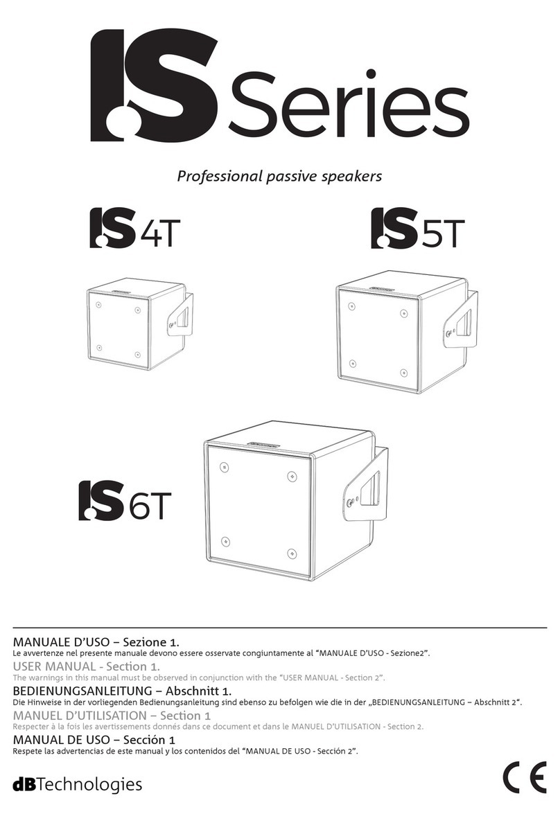 dB Technologies IS Series User manual