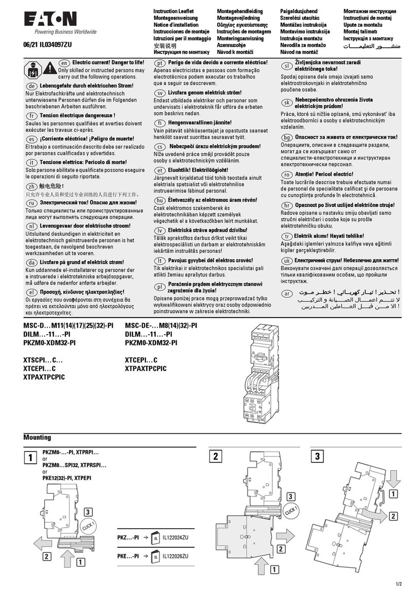 Eaton MSC-D M11-PI Series Manual
