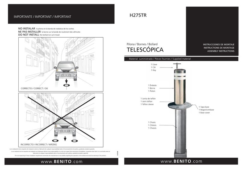 BENITO H275TR Assembly instructions
