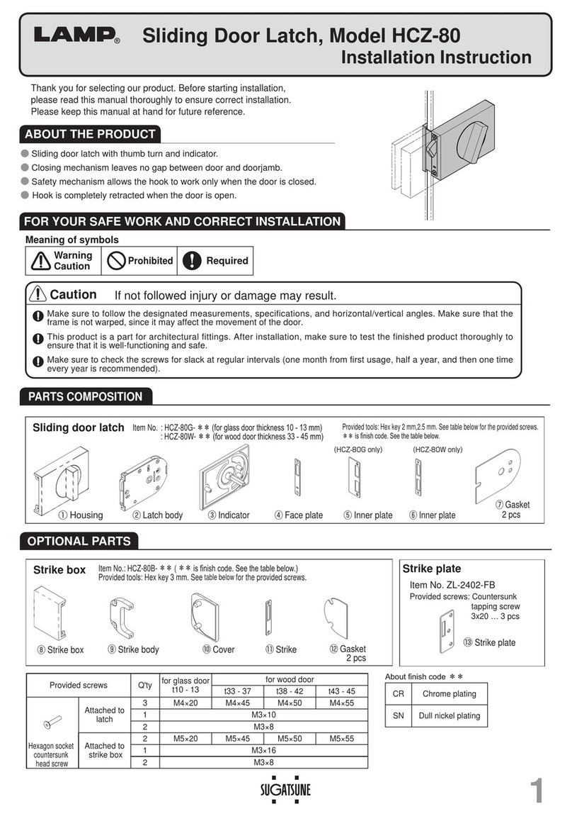 Lamp HCZ-80 User manual