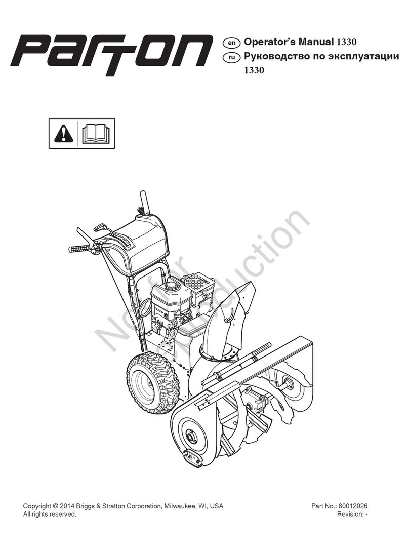 Parton 1696570-00 Operator's manual