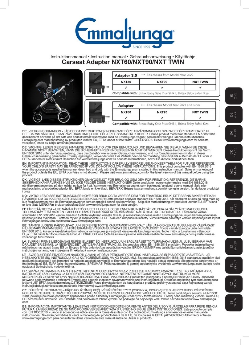 Emmaljunga NXT60 Select instruction manual