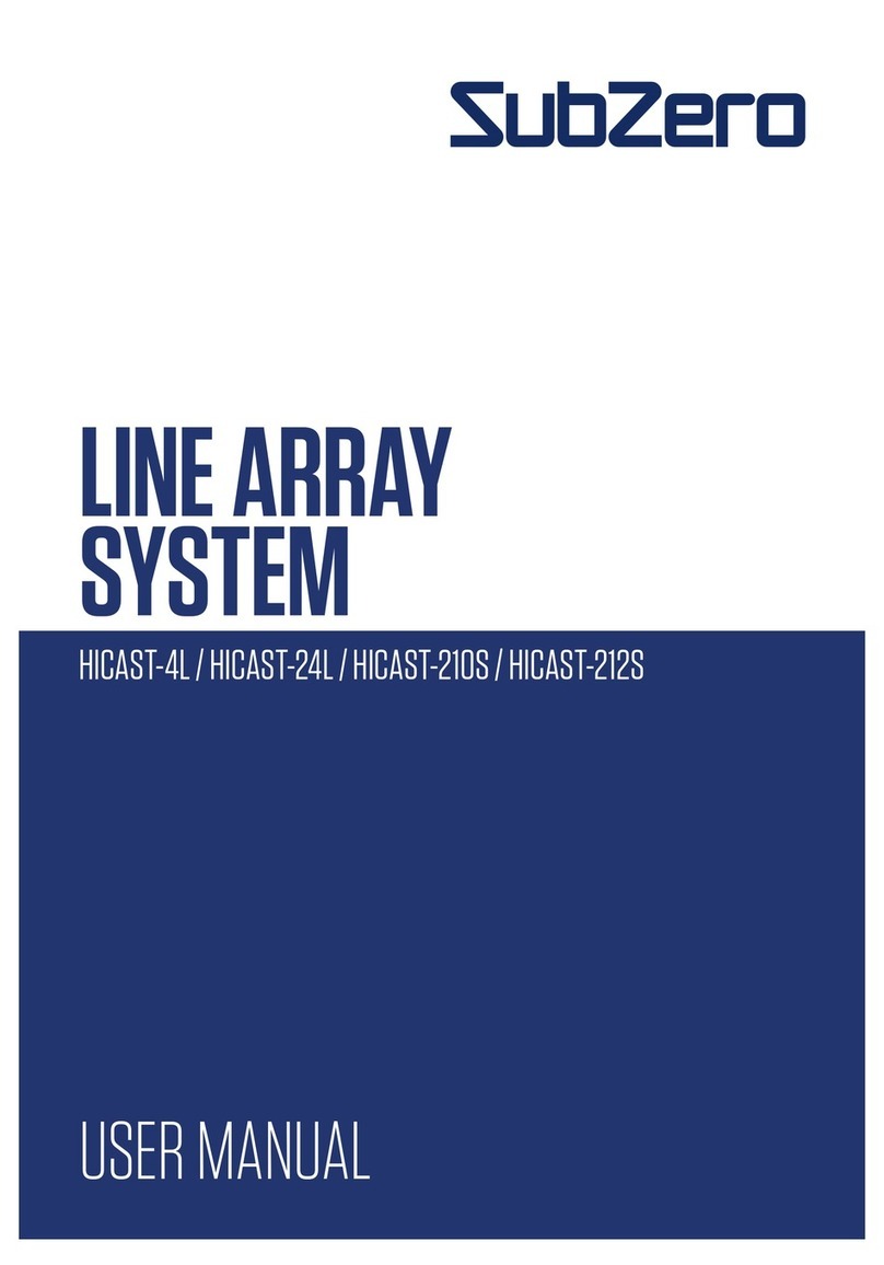 Subzero HICAST-4L user manual