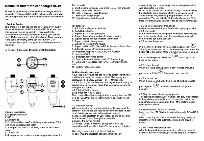 LEADINWAY BC42T manual