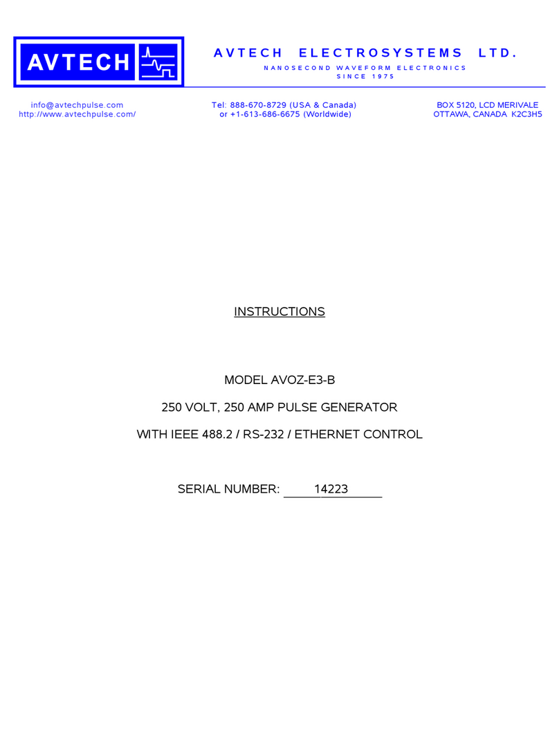 Avtech AVOZ-E3-B User manual