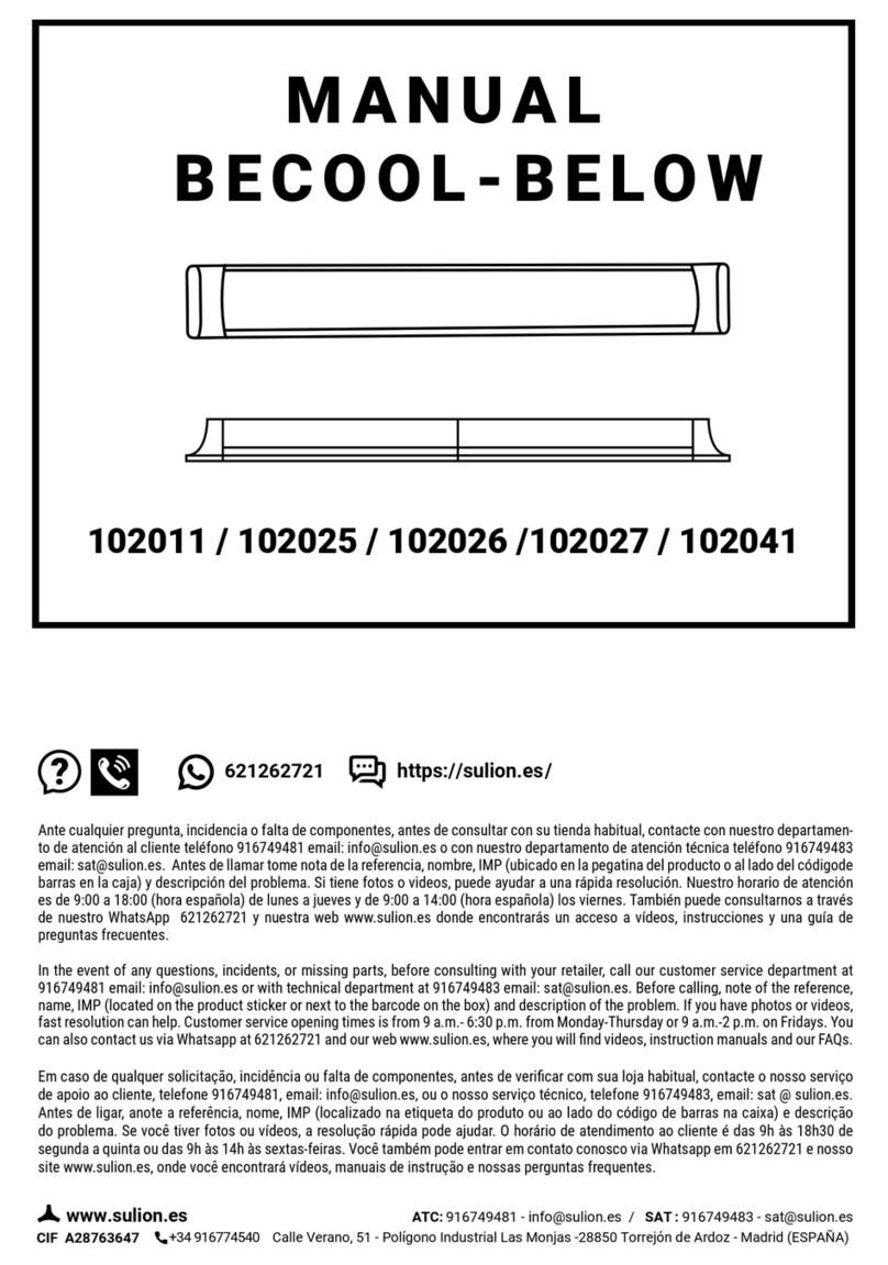 Sulion BECOOL 102011 manual