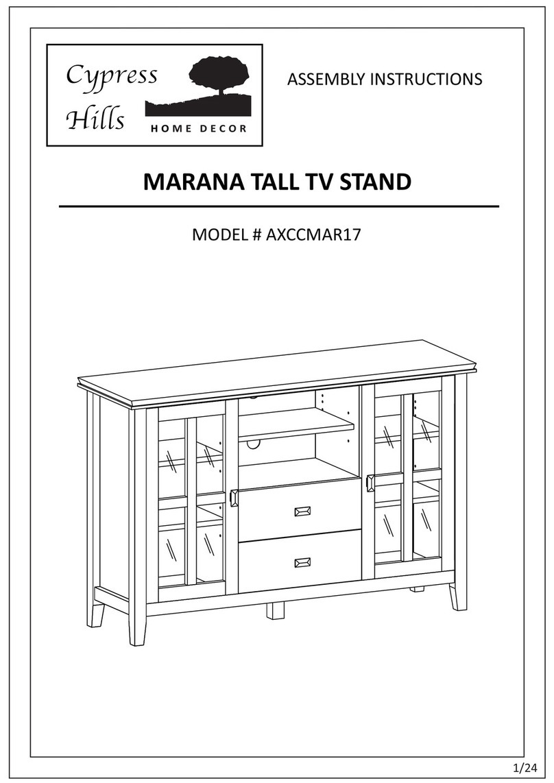 Cypress Hills MARANA AXCCMAR17 Assembly instructions Cypress Hills MARANA AXCCMAR17 Assembly instructions