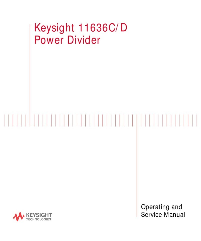 Keysight Technologies 11636C Operating and service manual
