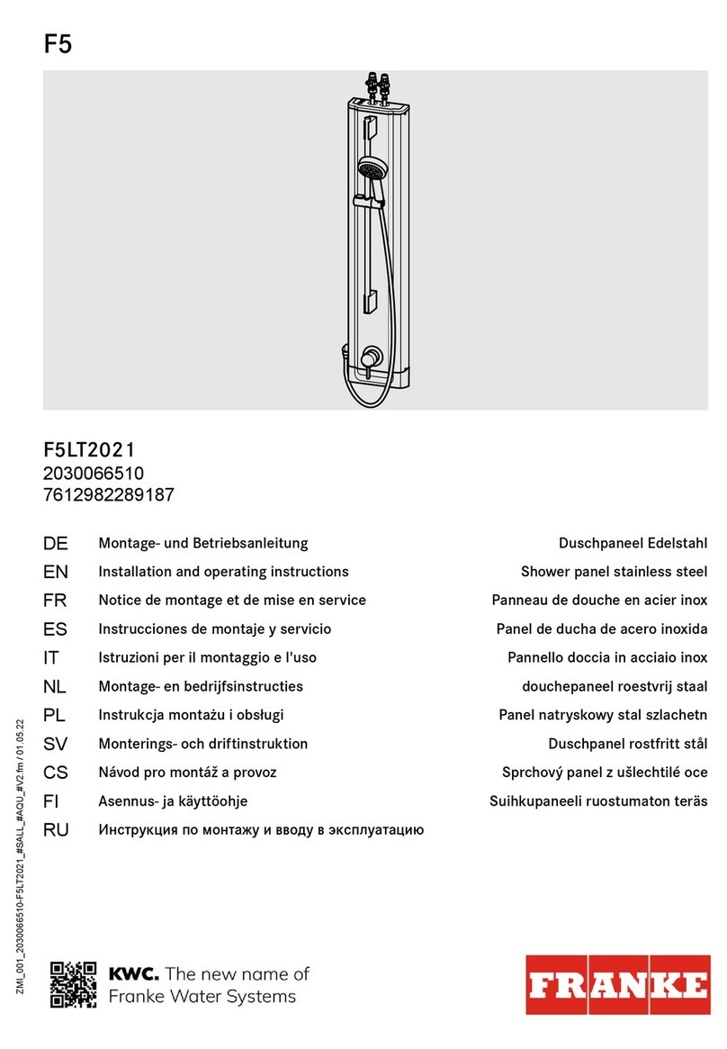 Franke F5LT2021 2030066510 User manual Franke F5LT2021 2030066510 User manual