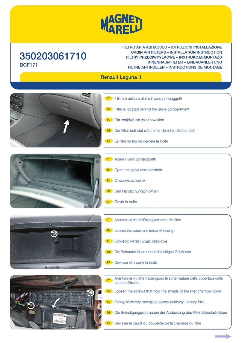 Magneti Marelli BCF171 Installation instruction