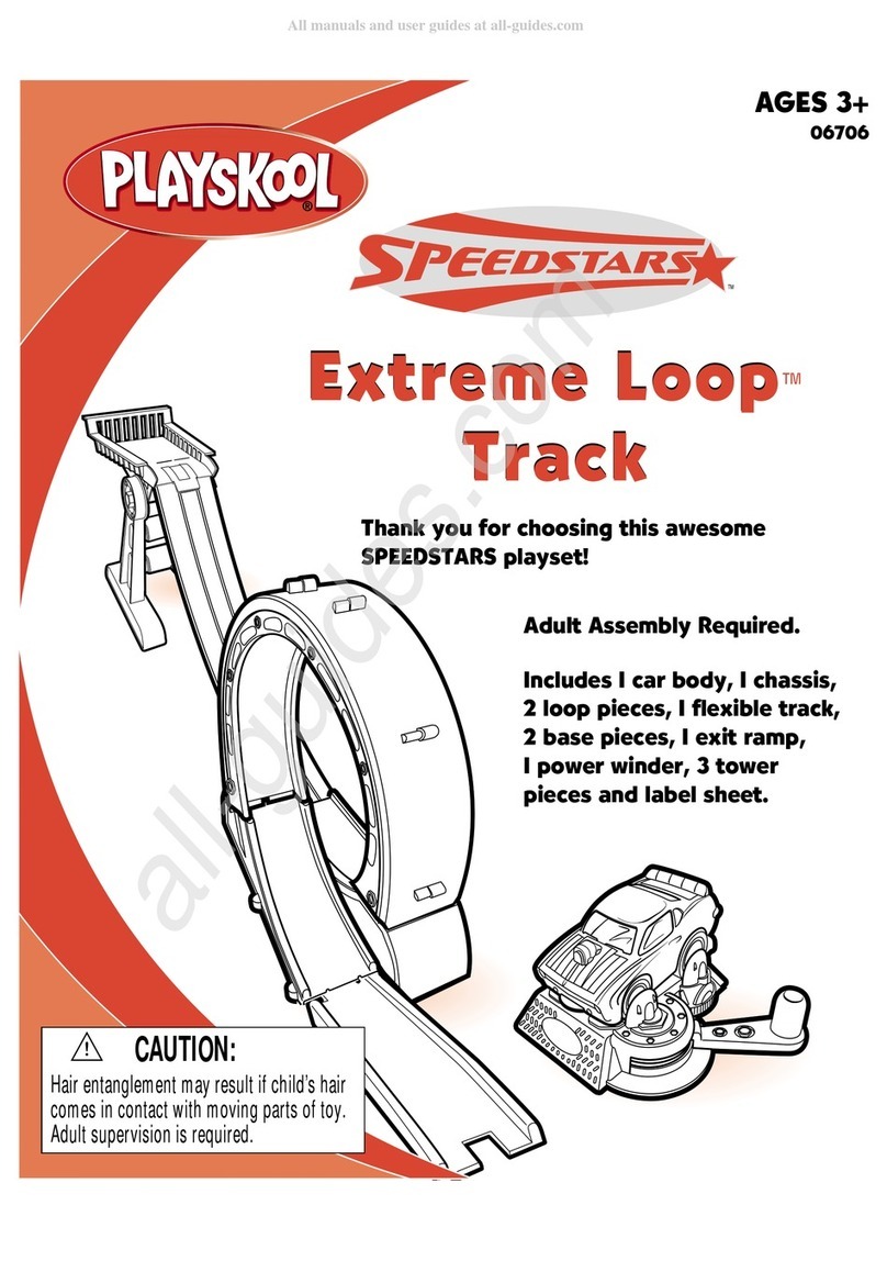 Playskool SPEEDSTARS Extreme Loop Track 06706 quick start guide