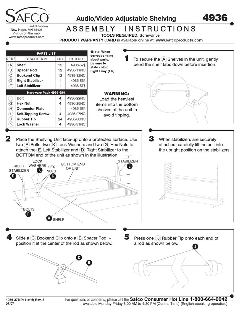 Safco 4936 User manual