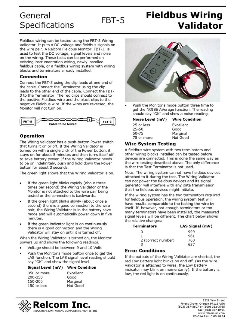 Relcom FBT-5 User manual