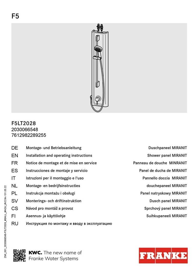 Franke F5LT2028 2030066548 User manual Franke F5LT2028 2030066548 User manual