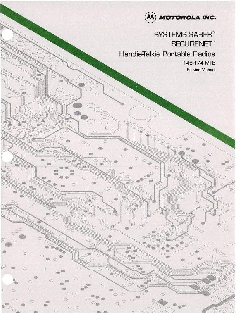 Motorola SYSTEMS SABER SECURENET Handie-Talkie User manual