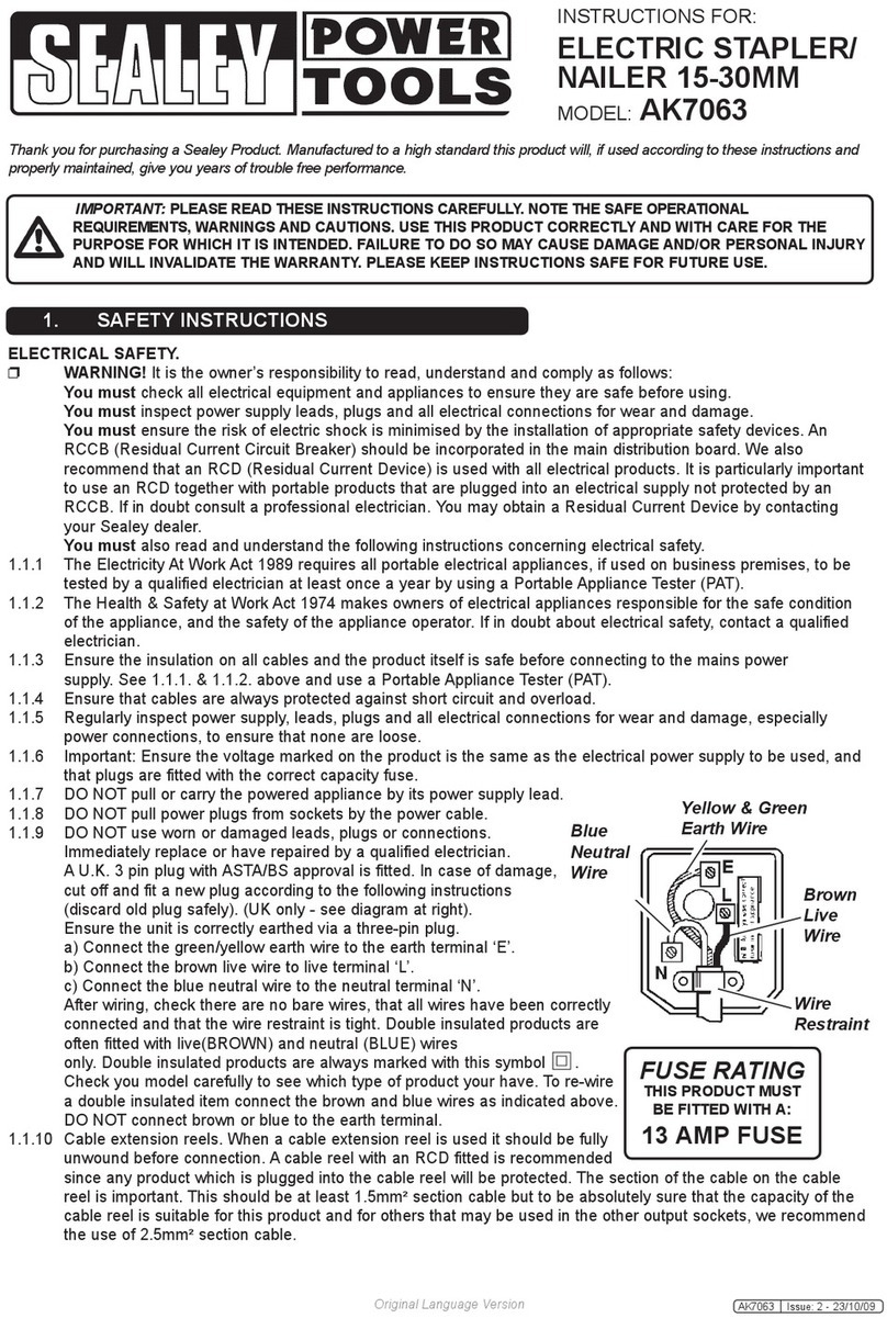 Sealey AK7063 instructions Sealey AK7063 instructions