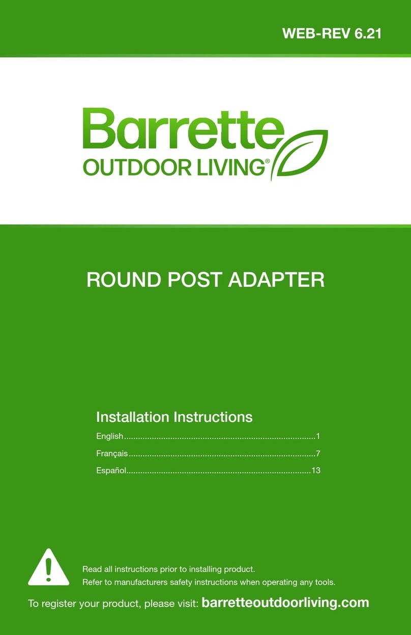 Barrette WEB-REV 6.21 installation instructions