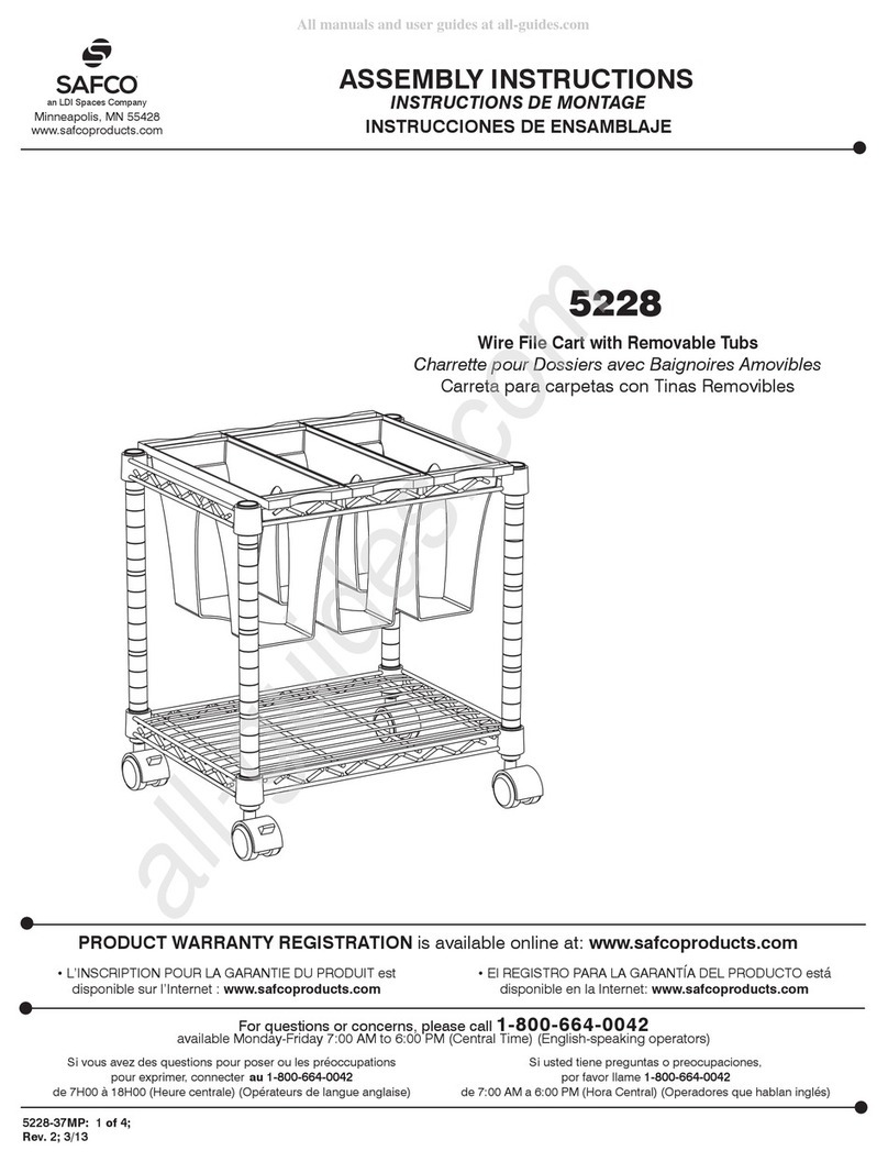 Safco 5228 Assembly instructions