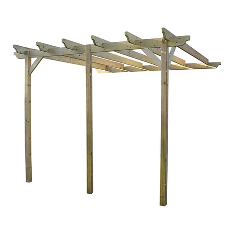 Rutland County Garden Furniture Wall Mounted Pergola Assembly instructions Rutland County Garden Furniture Wall Mounted Pergola Assembly instructions