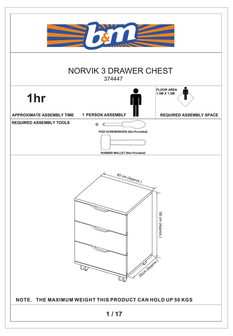 B&M NORVIK 374447 Assembly instructions B&M NORVIK 374447 Assembly instructions