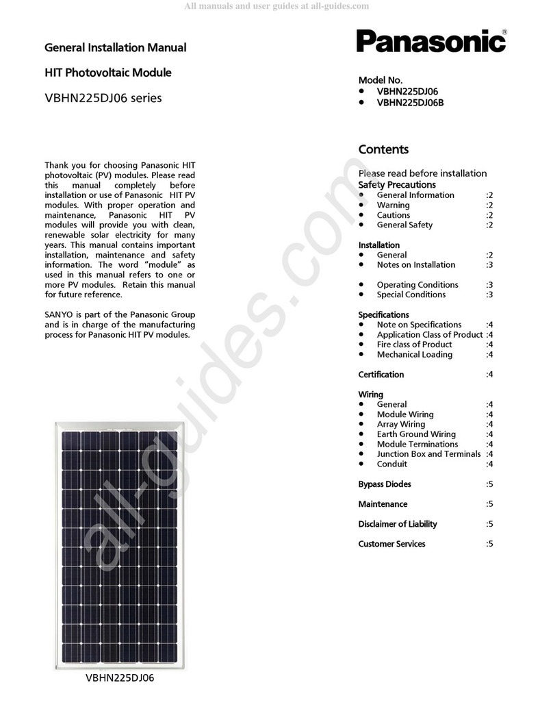 Panasonic VBHN225DJ06 Series User manual