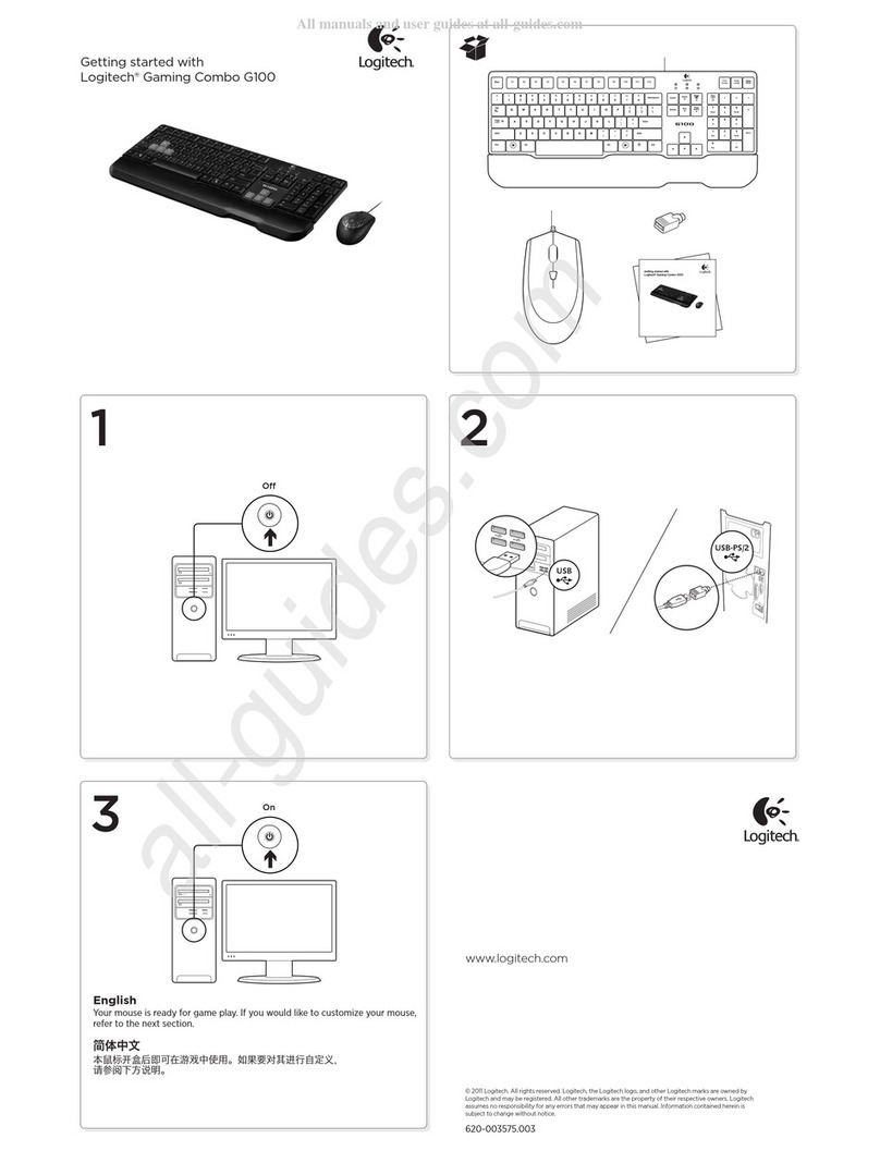 Logitech G100 Getting started