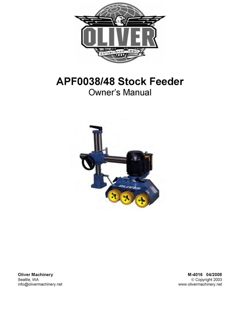 Oliver APF0038 owner's manual