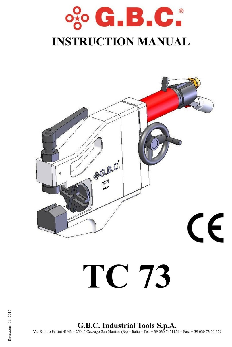 G.B.C TC 73 User manual
