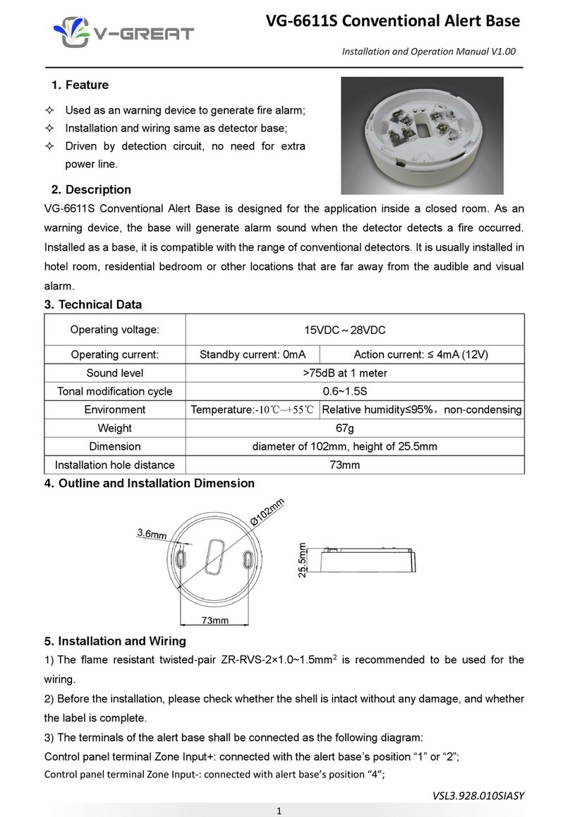 V-GREAT VG-6611S Installation and operation manual V-GREAT VG-6611S Installation and operation manual