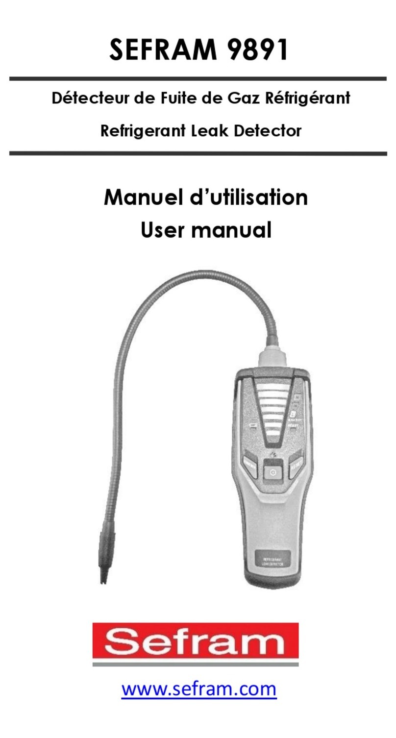SEFRAM 9891 user manual