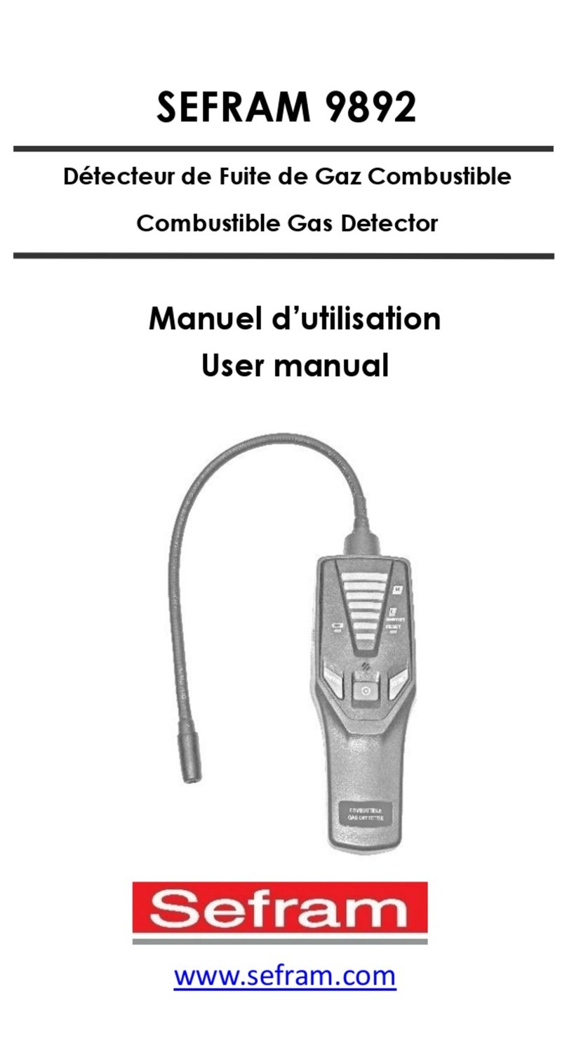 SEFRAM 9892 user manual