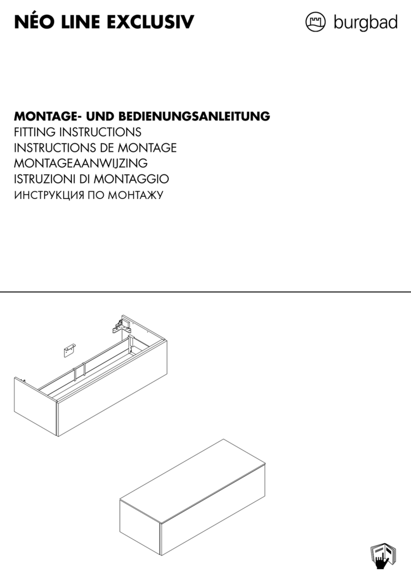 burgbad NEO LINE EXCLUSIV Fitting instructions