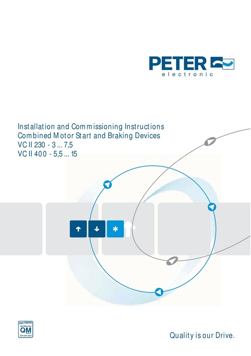 Peter electronic VersiComb II 230-3 Installation and commissioning instructions