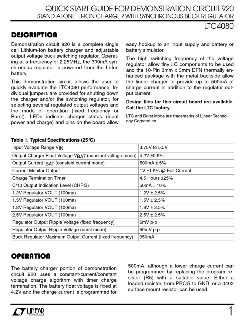 Linear Technology LTC4080 quick start guide