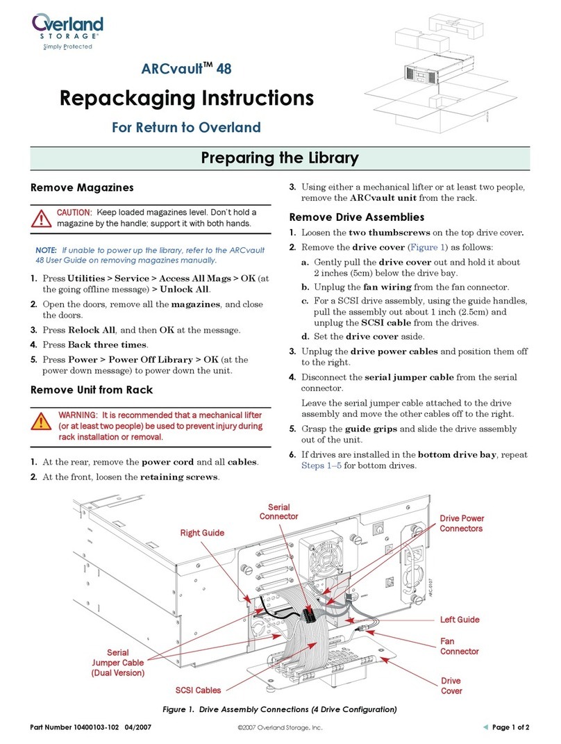 Overland Storage ARCvault 48 User manual
